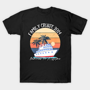Family Cruise 2024 Making Memories Summer Matching Vacation T-Shirt